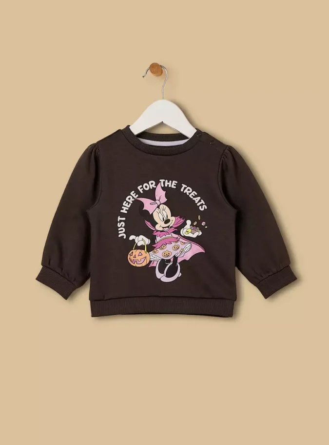 Minnie Mouse Print Sweatshirt-1