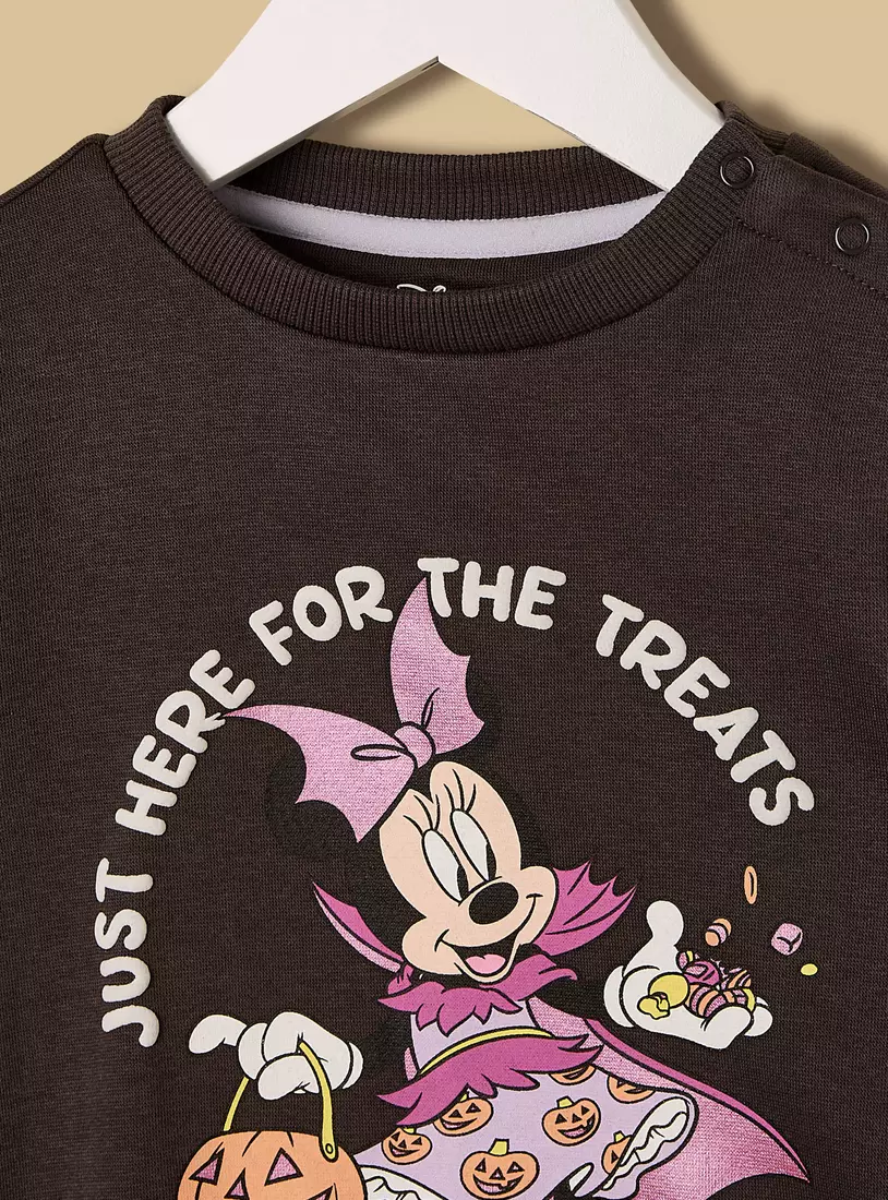 Minnie Mouse Print Sweatshirt-3