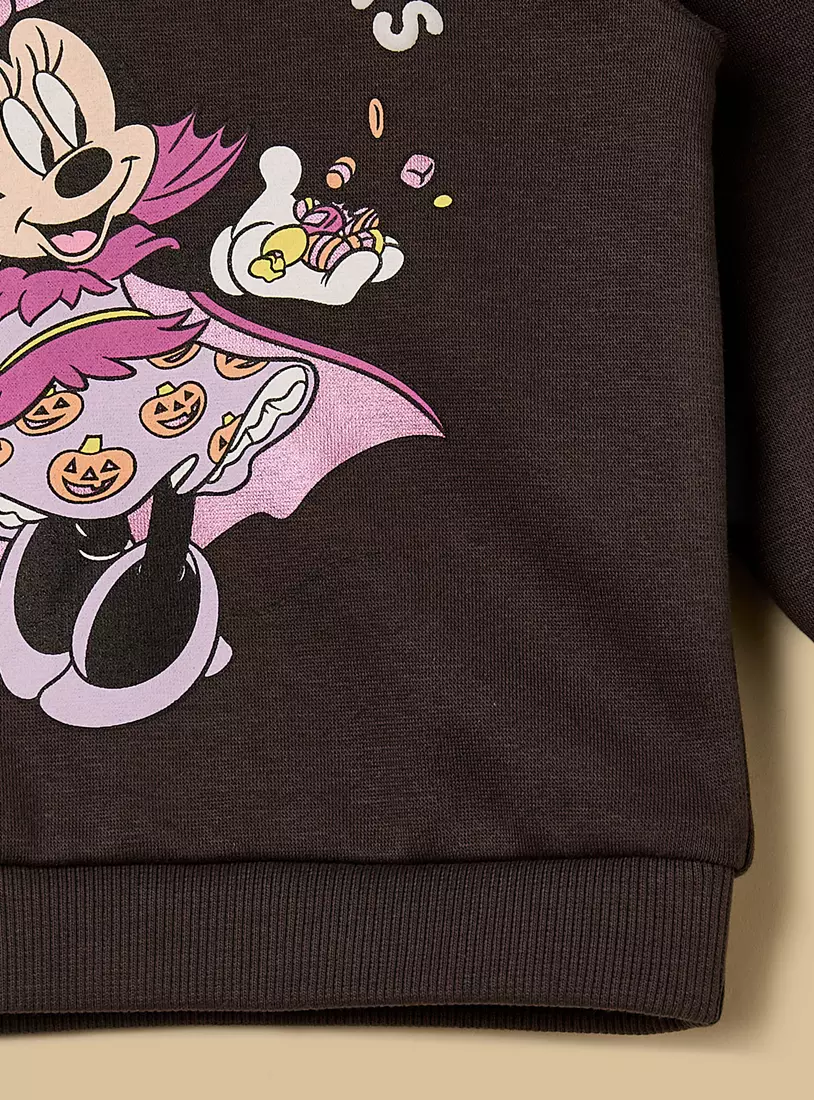 Minnie Mouse Print Sweatshirt-4
