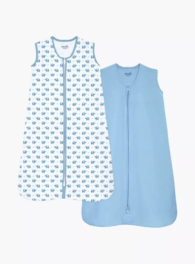 Moon Organic Sleepsack with Zip Closure - Set of 2-1