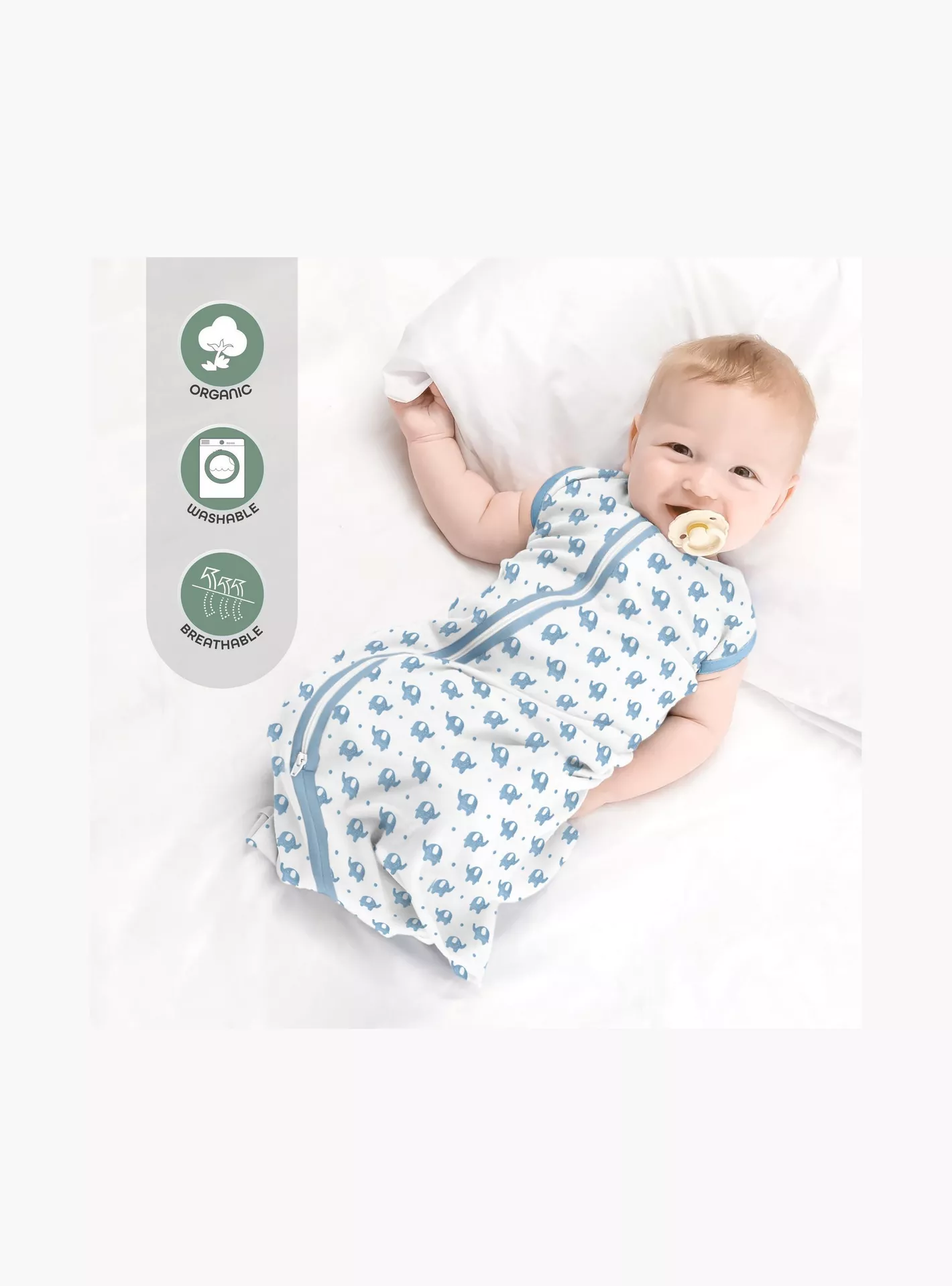 Moon Organic Sleepsack with Zip Closure - Set of 2-2