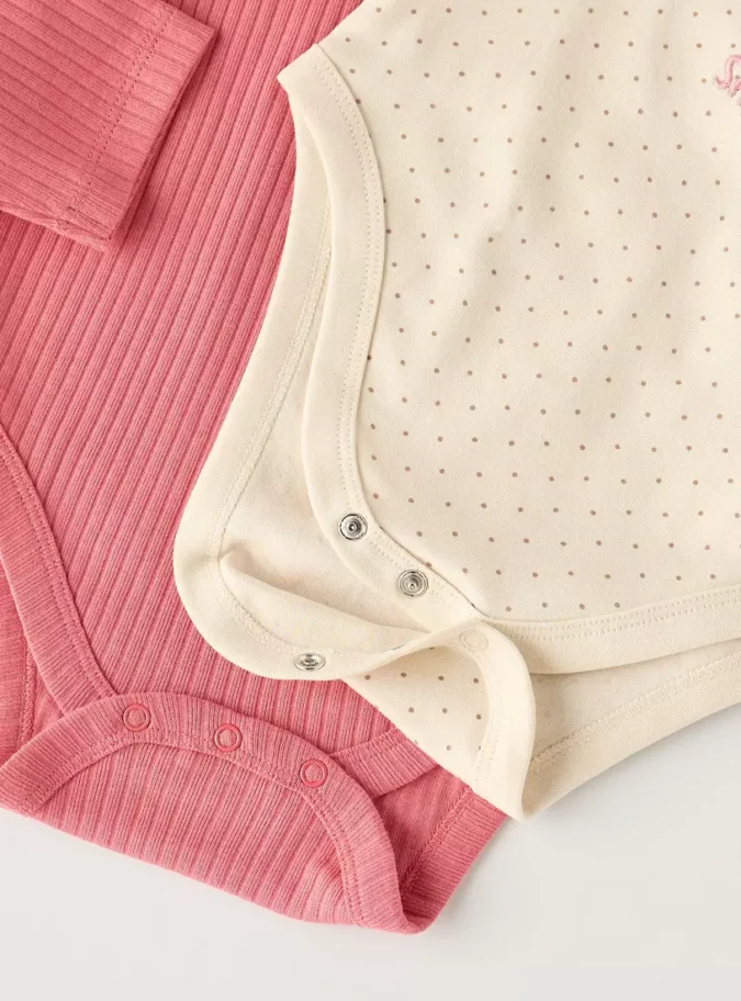 Pack of 2 - Assorted Long Sleeves Cotton Bodysuit4