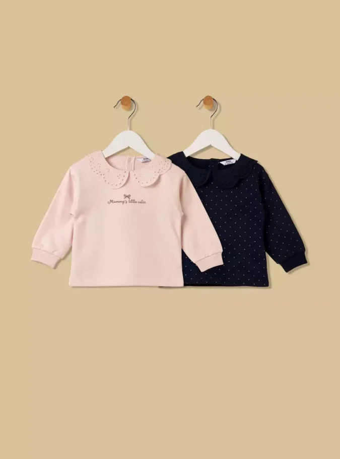 Pack of 2 - Collared Sweatshirt-1