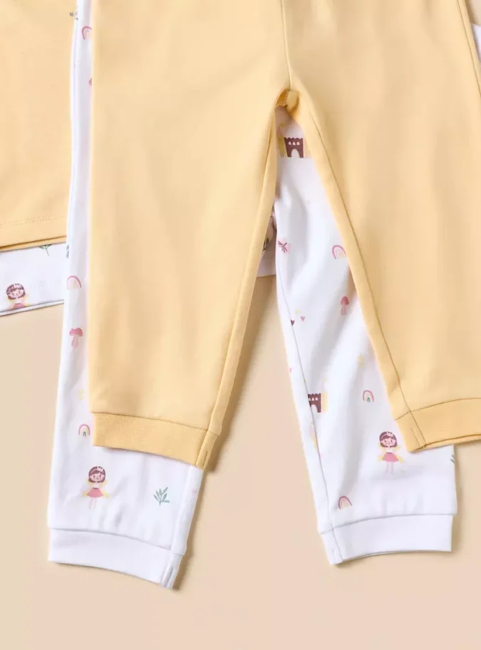 Pack of 2 - Fairy Print T-shirt and Pyjamas Set-3