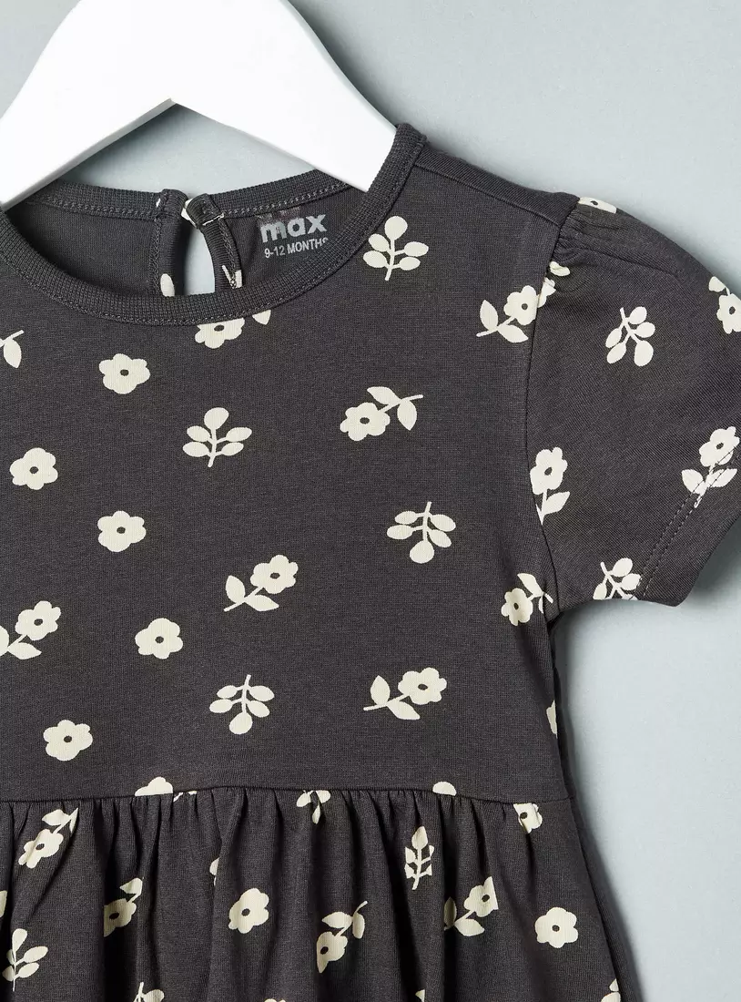 Pack of 2 - Floral Print Cotton Dress-4