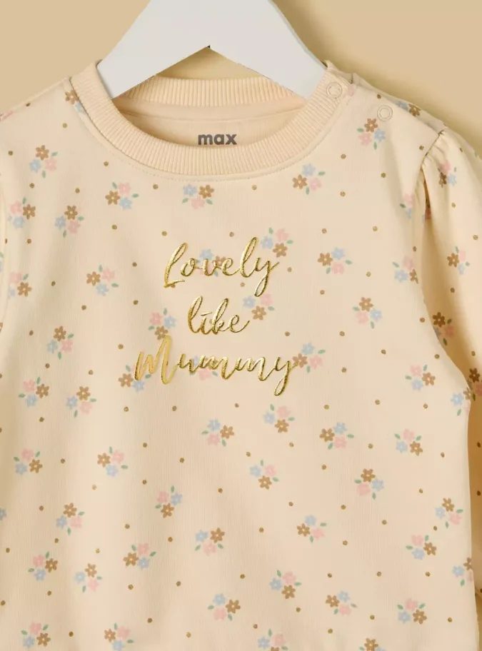 Pack of 2 - Floral Print Quilted Sweatshirt-3