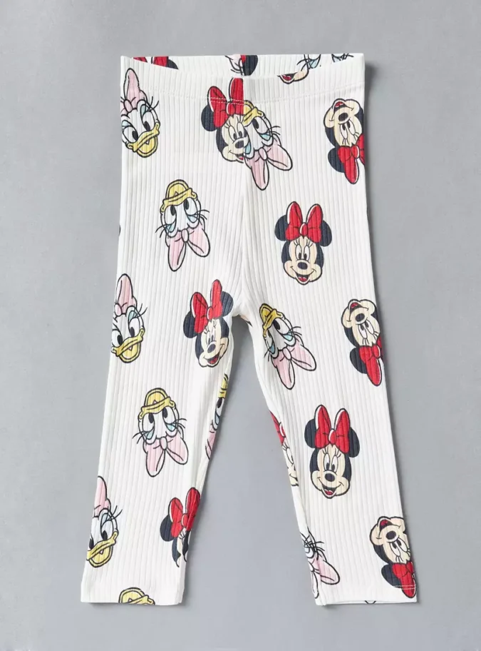 Pack of 2 - Minnie Mouse and Daisy Duck Print Leggings-2