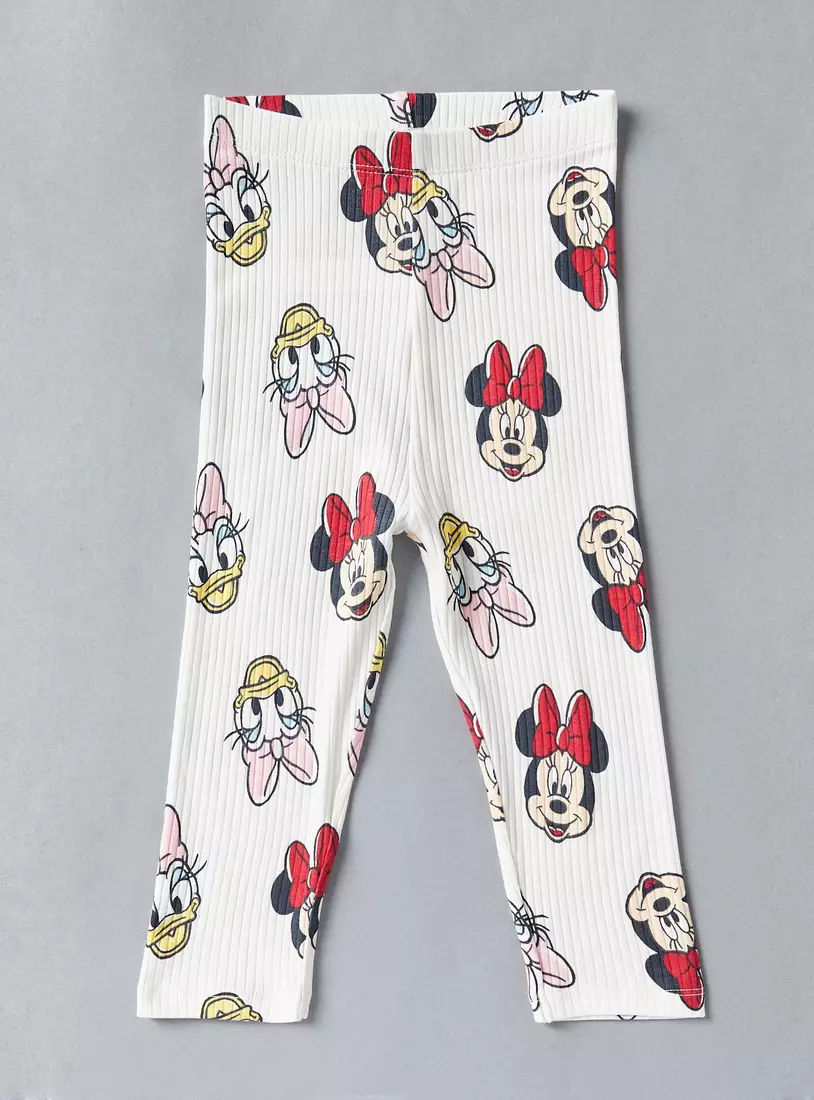 Pack of 2 - Minnie Mouse and Daisy Duck Print Leggings-2
