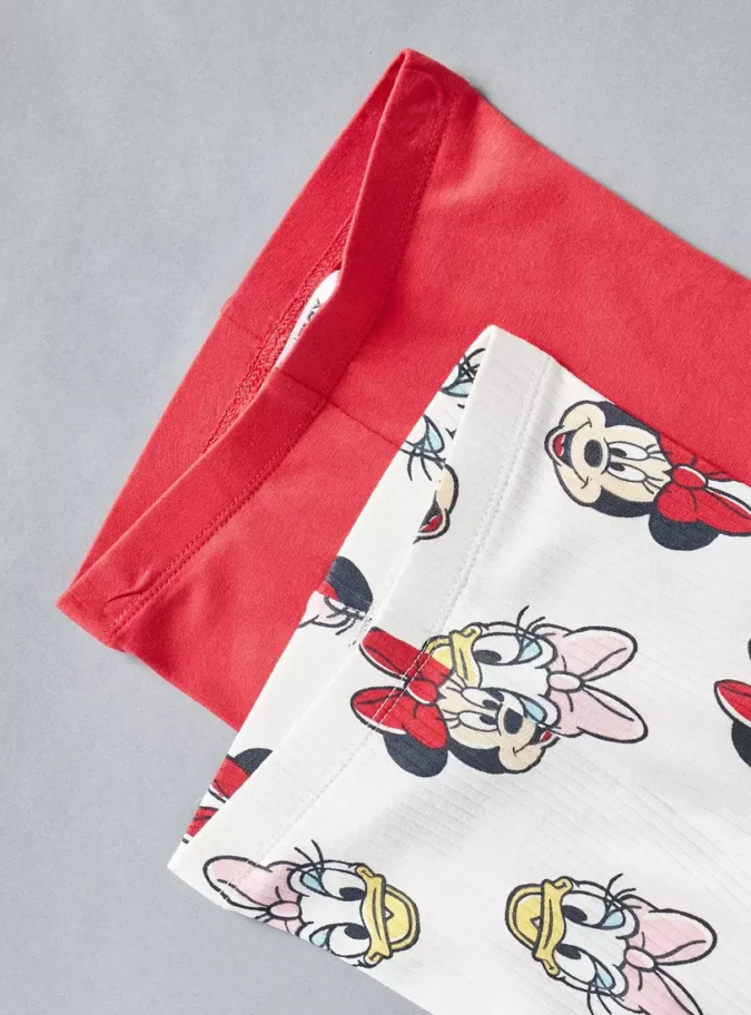 Pack of 2 - Minnie Mouse and Daisy Duck Print Leggings-3