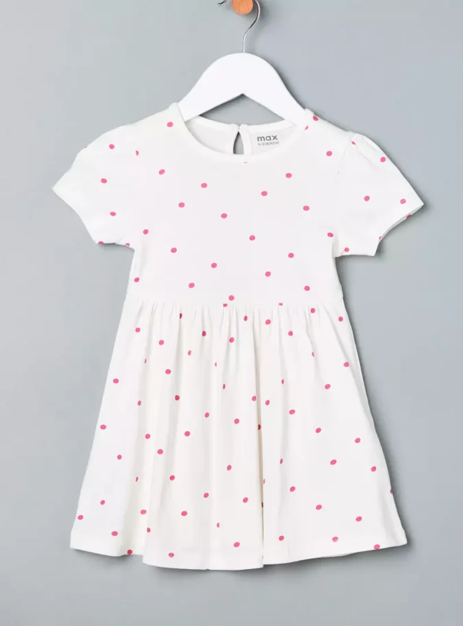 Pack of 2 - Polka Dot Print Cotton Dress-2