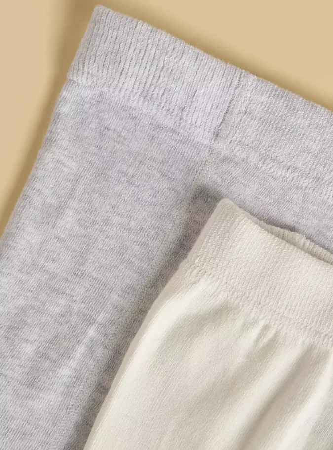 Pack of 2 - Ribbed Cotton Tights-3