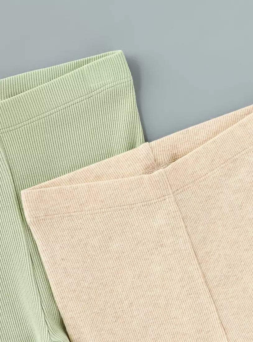 Pack of 2 - Ribbed Leggings-3