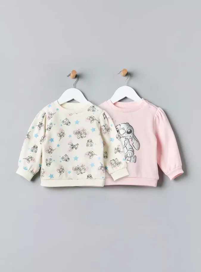 Pack of 2 - Stitch Print Sweatshirt-1