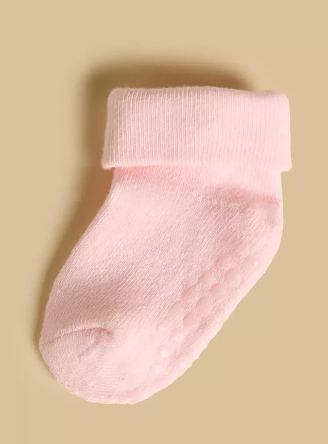 Pack of 3 - Antiskid Ankle Length Cotton Socks-1