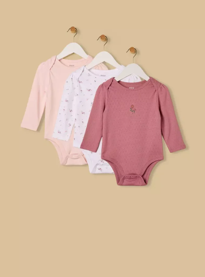 Pack of 3 - Assorted Bodysuit-1