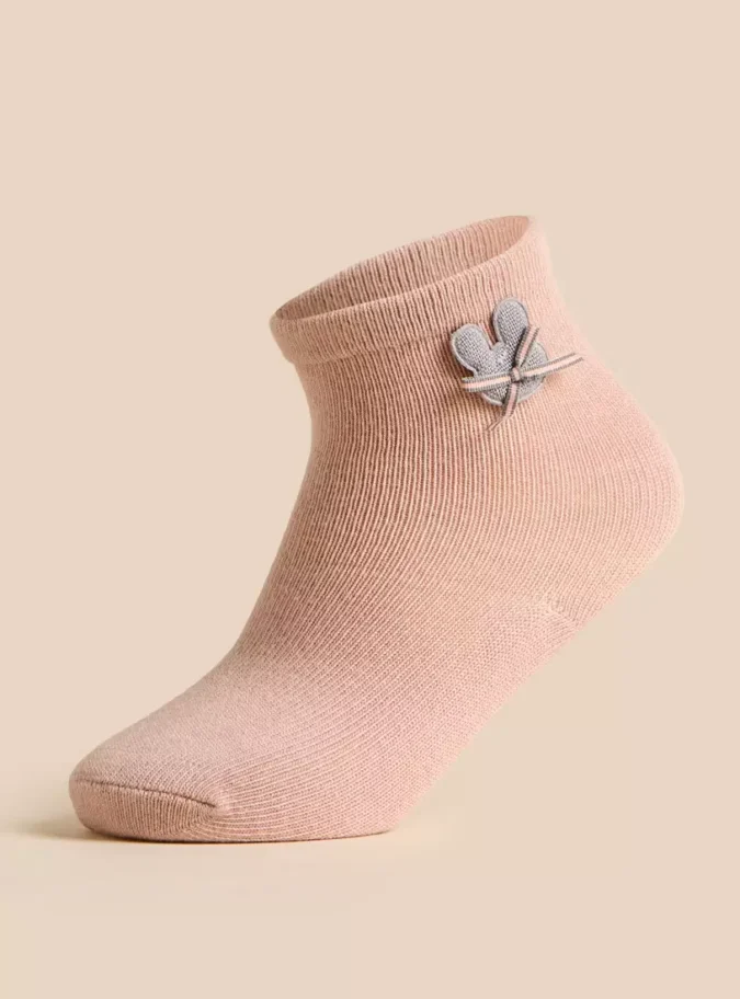 Pack of 3 - Bow Detail Ankle Length Socks-4