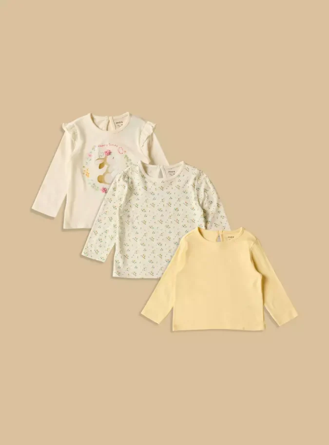 Pack of 3 - Printed Cotton T-shirt-1