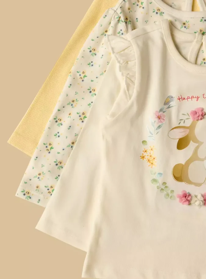 Pack of 3 - Printed Cotton T-shirt-4