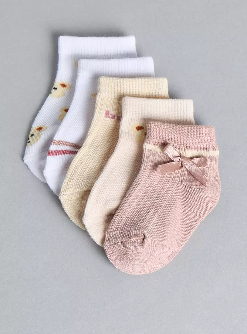 Pack of 5 - Assorted Ankle Length Socks-2