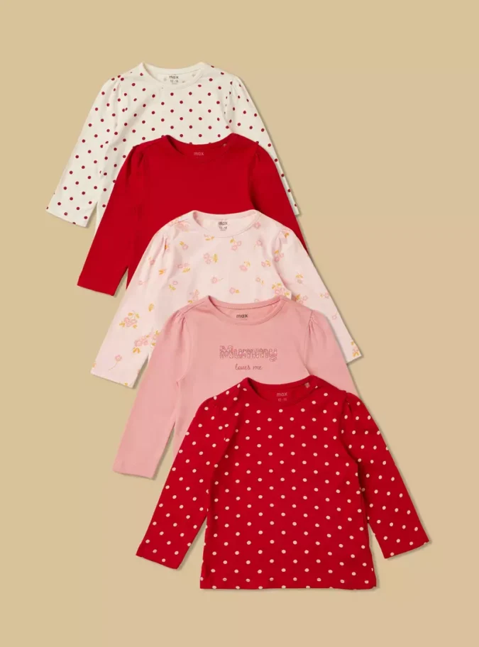 Pack of 5 - Printed Cotton T-shirt-1