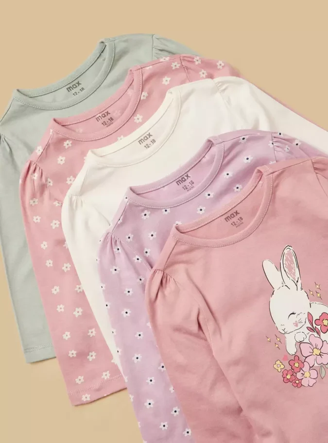 Pack of 5 - Printed Cotton T-shirt-3