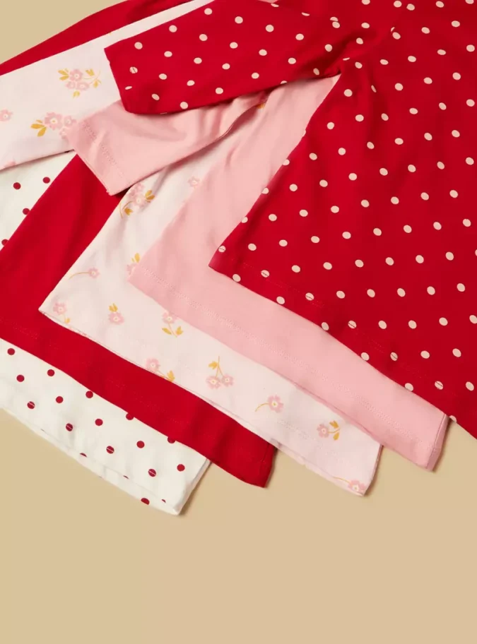 Pack of 5 - Printed Cotton T-shirt-4