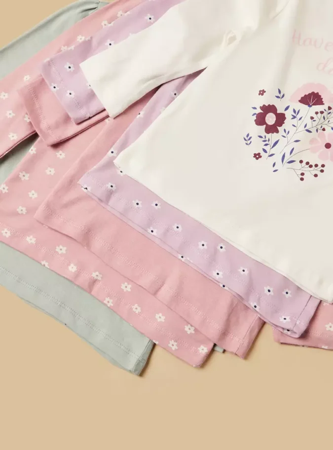 Pack of 5 - Printed Cotton T-shirt-4