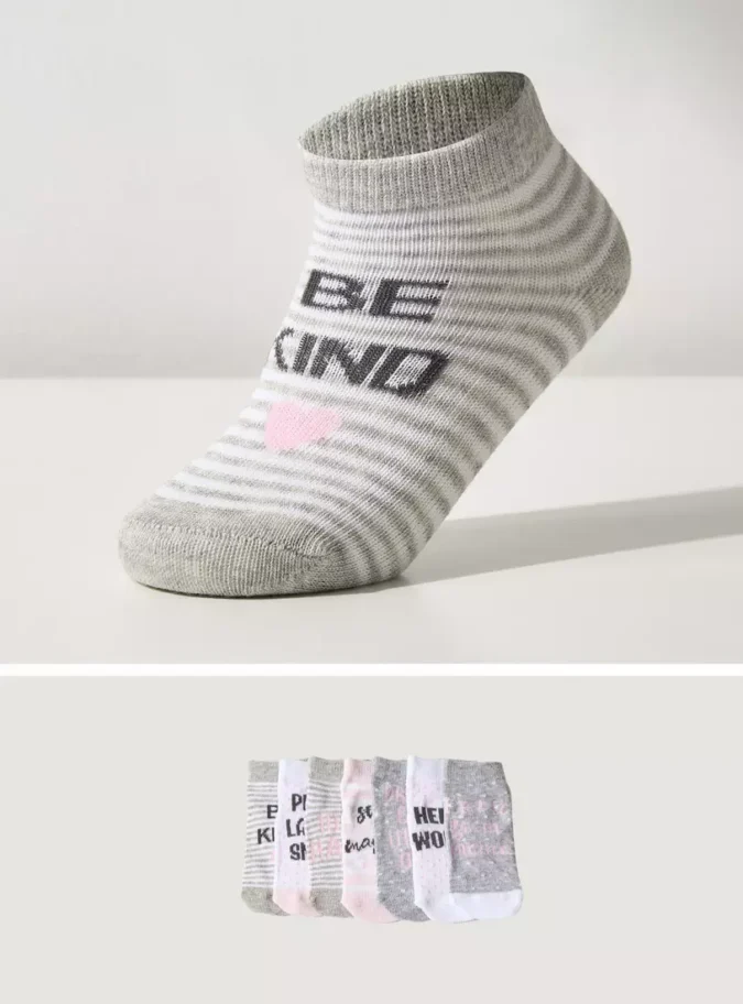 Pack of 7 - Printed Ankle Length Socks-1