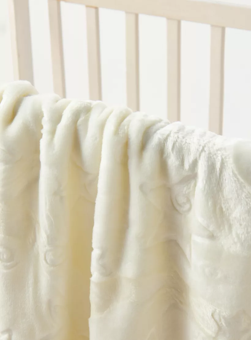 Pielsa All-Over Star Textured Large Blanket - 110x140 cm-2