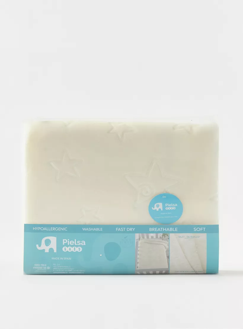 Pielsa All-Over Star Textured Large Blanket - 110x140 cm-4