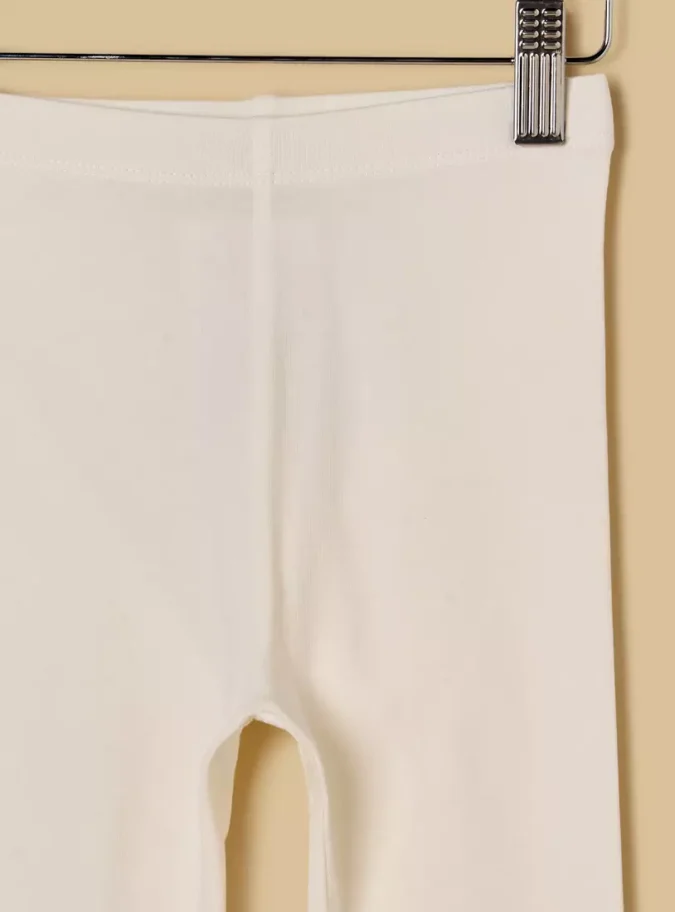 Plain BCI Cotton Leggings with Elasticised Waistband -3