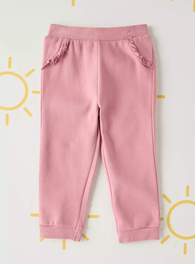 Ruffle Detail Joggers-1
