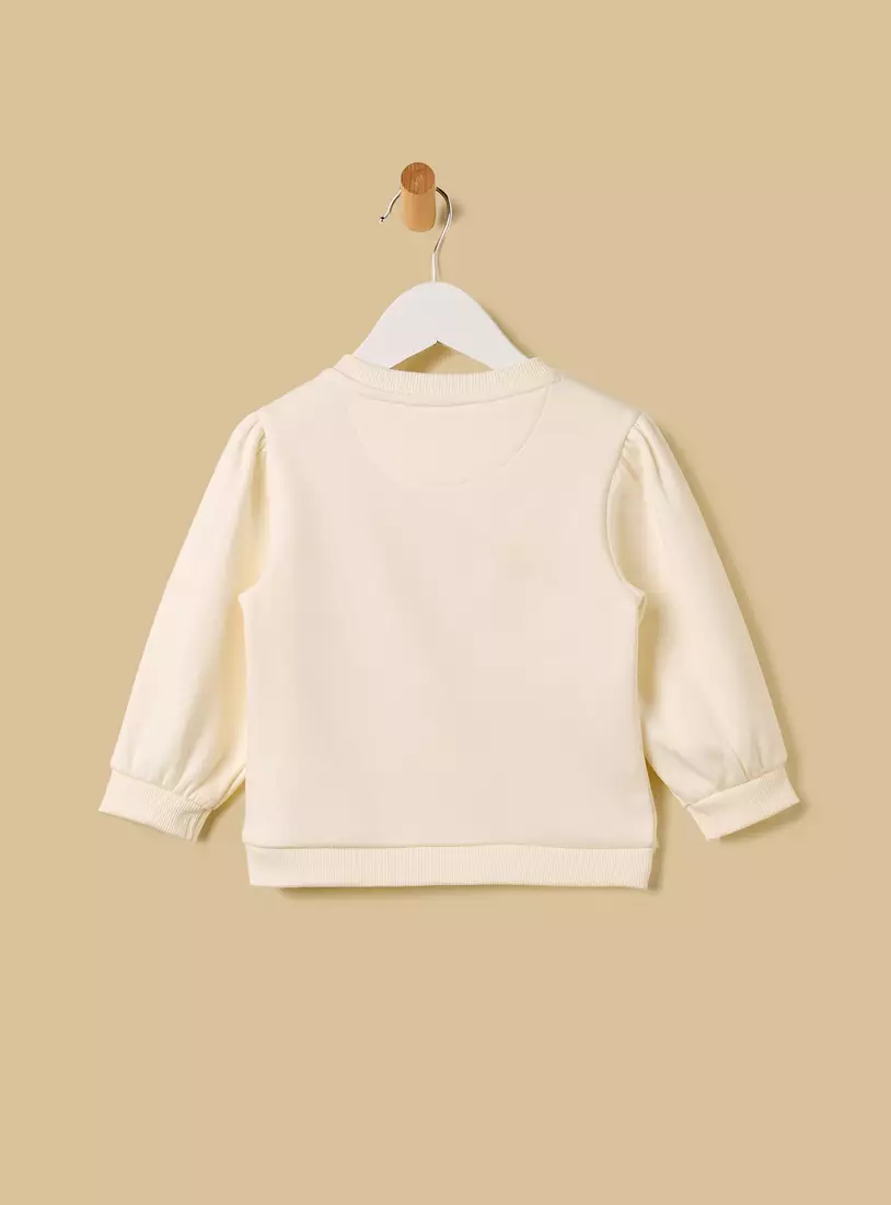 Slogan Print Sweatshirt-2