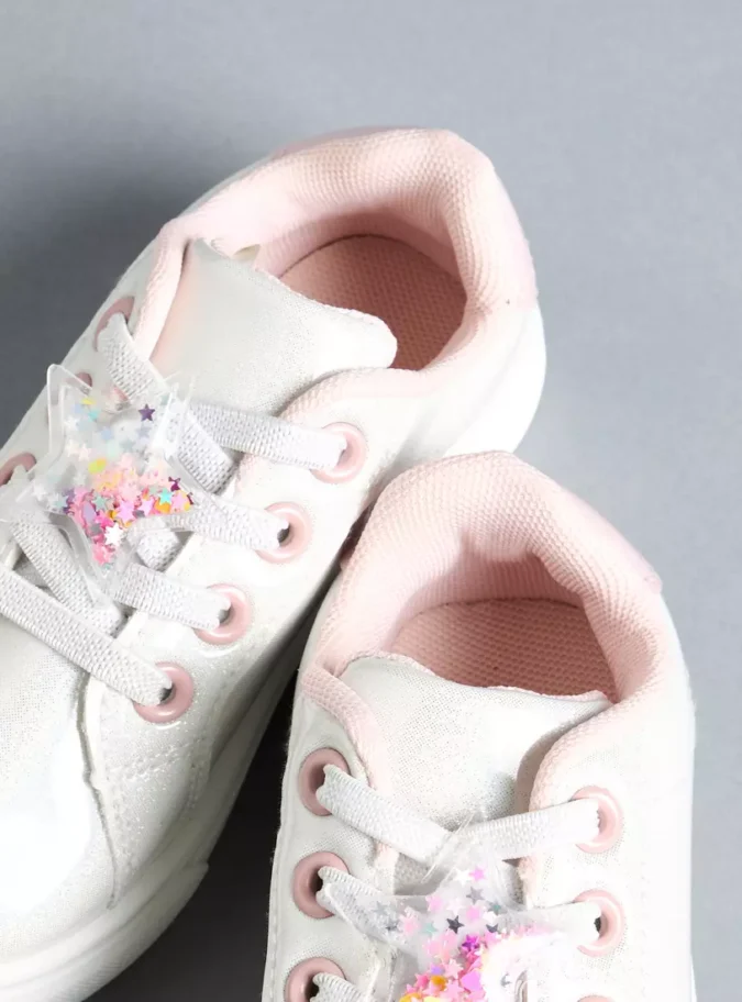 Star Accent Lace-Up Sneakers-2