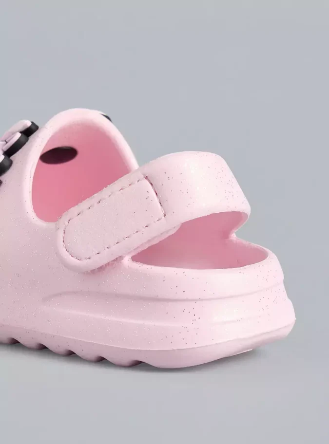 Stitch and Angel Applique Slides with Hook and Loop Closure-4