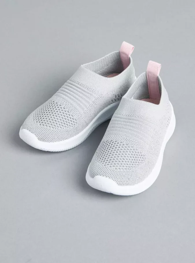Textured Slip-On Flyknit Shoes-2