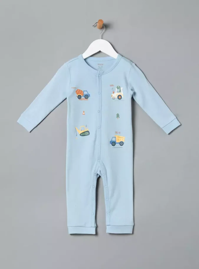 Tractor Print Sleepsuit-1