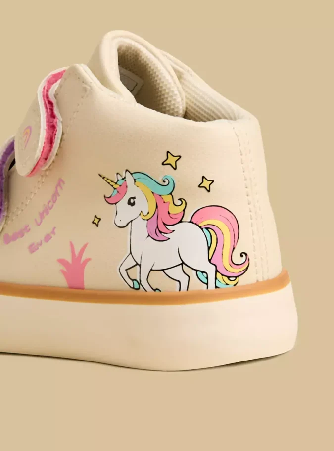 Unicorn Print High Top Sports Shoes-3